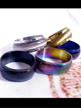 RESELLERS KIT ! Stainless Steel Band Rings Unisex NWT